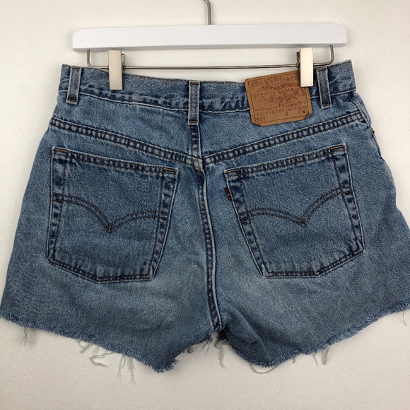 Levi's 577 Denim Cutoff Jean Shorts Vintage - Picture 3 of 9